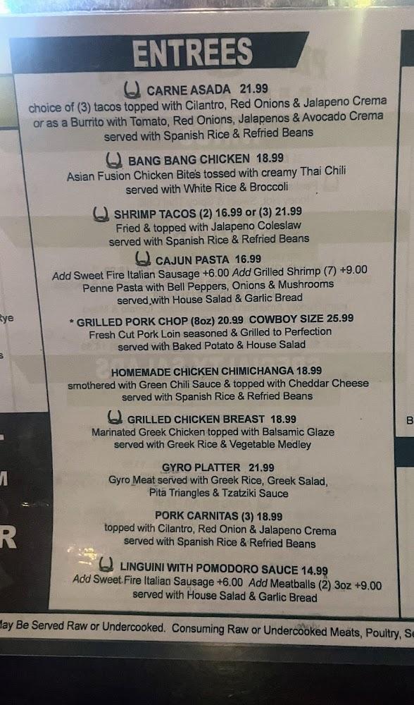 Peaks & Valleys Restaurant Menu image 4